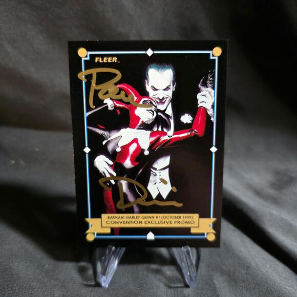SDCC 2025 Upper Deck Harley Quinn Promo Card AUTOGRAPHED Co-Creator Paul Dini
